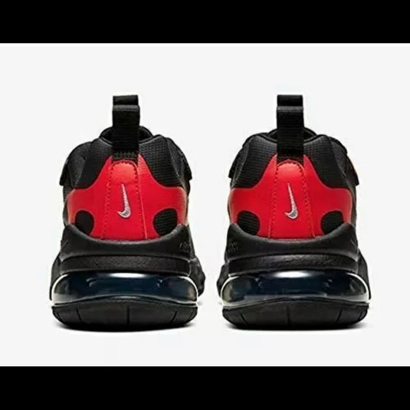 Nike Air Max React 270 GS Black Smoke Grey Cv9638 - Picture 5 of 7